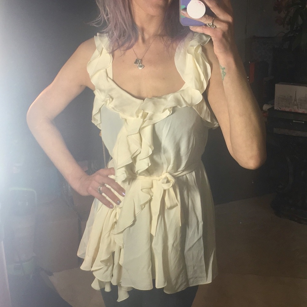 💲1,725 John Galliano❤️NWT💜Luxe Silk Tunic /Shirt